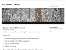 Tablet Screenshot of mackinnonconsult.com